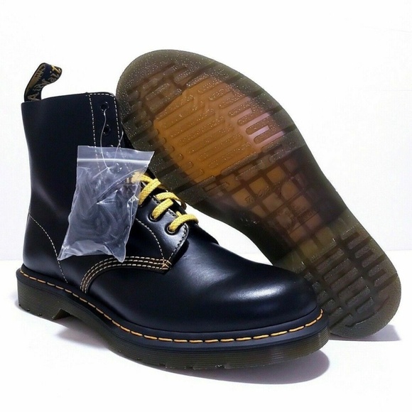 NEW Dr. Martens 1460 Pascal Mens 6 Womens 7 Black 8-Eye Smooth Leather Boots main image 7